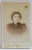 FOTOGRAF W. OPPELT , BUCURESTI , DOAMNA CU BROSA , FOTOGRAFIE C.D.V. , CCA, 1900