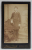 FOTOGRAFI MAIER si GERSTL, BUCURESTI , TANAR IN UNIFORMA CAILOR FERATE ROMANE , FOTOGRAFIE C.D.V. , SFARSITUL SEC, XIX