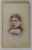 FOTOGRAFIE C.D.V. , STUDIO A.P. DREW , DOVER , N.H. , DOAMNA CU JABOU , SFARSITUL SEC. XIX