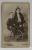 FOTOGRAFIE C.D.V. , STUDIO B. ATHEN , BUCURESTI , DOI COPII IN STUDIO , CCA. 1900