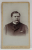 FOTOGRAFIE C.D.V. , STUDIO H. FRITZ , GREIZ , BARBAT CU MUSTATA , CCA. 1900