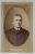 FOTOGRAFIE C.D.V. , STUDIO TH. HOHN , HEIDENHEIM , TANAR CU CRAVATA , SFARSITUL SEC. XIX