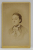 FOTOGRAFIE C.D.V. , STUDIO W. JOHANNES und SINGER , PASSAU , DOAMNA CU ESARFA , SFARSITUL SEC. XIX