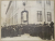 FOTOGRAFIE DE GRUP IN FATA SCOLII ITALIENE DIN BUCURESTI , LA DEZVELIREA UNEI PLACI DE MARMURA IN CINSTEA LUI LUIGI CAZZAVILLAN , 1901