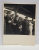 GRUP DE OFICIALITATI , MILITARI SI CIVILI, PE PERONUL UNEI GARI , FOTOGRAFIE MONOCROMA, PE HARTIE CRETATA , DATATA  1934