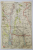 HARTA ZONEI CAHUL , LITOGRAFIE DE M.D. MOLDOVEANU , 1936, POLICROMA