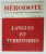 HERODOTE , REVUE DE GEOGRAPHIE ET DE GEOPOLITIQUE , SUBJET : LANGUES ET TERRITOIRES , No. 105 , 2002