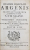 IOANNIS BARCLA II ARGENIS ad PRAESTANTISSIMORVM LIBRORVM FIDEM CM CLAVE ...PRAEFATVS EST IOANNES WINKELMANNVS , CVM FIGURIS , 1768