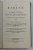 KIS BIBLIA AVAGY A KERESTYENNEK HITE ES KOTELESSEGEI , 1820