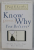 KNOW WHY , YOU BELIEVE , NEW EDITION , REVISED AND UPDATED by PAUL E. LITTLE , 1968