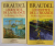 L 'IDENTITE DE LA FRANCE , LES HOMMES ET LES CHOSES par BRAUDEL , DEUX VOLUMES  1990 , COPERTA CU URME DE INDOIRE