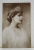 M. S . REGINA MARIA A ROMANIEI CU DIADEMA SI COLIER DIN PERLE , FOTOGRAFIE TIP CARTE POSTALA , STUDIO MANDY , INTERBELICA