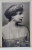 M. S . REGINA MARIA , CU DIADEMA CU DIAMANTE SI COLIER DE PERLE , FOTOTGRAFIE TIP CARTE POSTALA , STUDIO JULIETTA , INTERBELICA