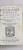 Mar. Tul. Ciceronis Epistolae ad Atticum, ad Brutum, ad Q. Fratrem - Venetia, 1584