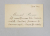 Maresal Prezan, Carte de vizita adresata Generalului Ion Saidac, 1932