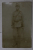 MILITAR IN UNIFORMA , CU CAPELA SI SABIE , FOTOGRAFIE TIP CARTE POSTALA , CCA. 1900