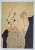 MIRCEA TACORIAN 1895 - 1978 - NICOLAE IORGA , CARICATURA , SEMNATA CU INITIALE SI DATATA 1934