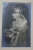 M.S. REGINA MARIA CU COROANA SI CARTE DE RUGACIUNI  , FOTOGRAFIE TIP CARTE POSTALA , ATELIERUL GUGGENBERGER MAIROVITS , SIBIU , PERIOADA INTERBELICA