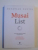 MUSAI LIST de OCTAVIAN PANTIS , 2012