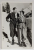 NICOLAE TITULESCU CU SOTIA LA ST. MORITZ , FOTOGRAFIE MONOCROMA, PE HARTIE LUCIOASA , DATATA 1935
