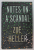 NOTES ON A SCANDAL by ZOE HELLER , 21009