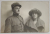 OFITER FRANCEZ IN UNIFORMA CU CHIPIU , CU SOTIA , POZA IN STUDIO , CARTE POSTALA , 1921