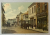 PITESTI , STRADA COMERCIALA , IN PRIM PLAN ' LIBRARIA NATIONALA ' , CROMOLITOGRAFIE , CARTE POSTALA , INCEPUT DE SECOL XX