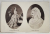 PRINCIPESA ELISAVETA 1869 - CARMEN - SYLVA 1913 , FOTO MONTAJ , DOUA MEDALIOANE , CARTE POSTALA , 1914