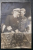REGELE FERDINAND AL ROMANIEI SI PRINTUL CAROL, IN UNIFORMA , LA TRIBUNA , FOTOGRAFIE TIP CARTE POSTALA , MONOCROMA, PERIOADA INTERBELICA , PE VERSO PREZINTA PETE , INDOITA IN DREAPTA JOS *