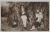 ROMANIA , TANARA ASCULTAND UN BATRAN CARE CANTA LA FLUIER , COLECTIA A. BELLU , CARTE POSTALA ILUSTRATA , INTERBELICA