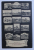 SALUTARI DIN EXPOSITIUNEA GENERALA ROMANA 1906 DIN BUCURESTI , CARTE POSTALA ILUSTRATA , COLAJ FOTOGRAFIC CU OBIECTIVE DIN EXPOZITIE , MONOCROMA , NECIRCULATA , INCEPUT DE SECOL XX
