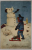 SARBATORI FERICITE ! BAIETEL LANGA OMUL DE ZAPADA , CARTE POSTALA , 1927