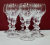Sase pahare din cristal, pentru bauturi spirtoase, Secol XX