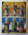Sf. Ioan, Sf. Vasilie, Sf. Grigorie, Sf. Doroftei, Sf. Trifon si Sf. Chiril - Icoana Romanesca, semnata Atanase Zugrav, datata 1866