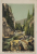 SINAIA - BUSTENI , DEFILEUL IALOMITEI SPRE DICHIU , CARTE POSTALA ILUSTRATA , 1923