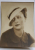 STUDIO FOTO GUGGENBERGER MAIROVICH , BUCURESTI , PORTRETUL UNEI DOAMNE CU PALARIE ALBA  , FOTOGRAFIE MONOCROMA , LIPTA PE SUPORT DIN CARTON, PERIOADA INTERBELICA