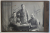 TREI MILITARI LA BIROU DE LUCRU , POZAND IN STUDIO , FOTOGRAFIE TIP CABINET , MONOCROMA, LIPITA PE CARTON , DATATA PE VERSO 1919