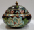 Vas Cloisonne cu capac, China, Secol 20