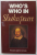 WHO 'S WHO IN SHAKESPEARE by FRANCIS GRIFFIN STOKES , 1992