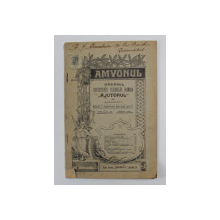 AMVONUL  - REVISTA SOCIETATII  ' AJUTORUL  ' A CLERULUI  ROMAN DIN BUCURESTI , ANUL X , NR. 13 , APRILIE , 1938