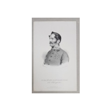 CARL FURST( PRINT )  SCHWARZENBERG , GRAVURA PE METAL de J. HOFELICH , TIPARITA LA SIBIU , SEC. XIX