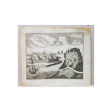 GRAVURA PE METAL , DAMALIS SI BILLOGROD de ANGELICUS MARIA MILLER , PRAGA , 1730