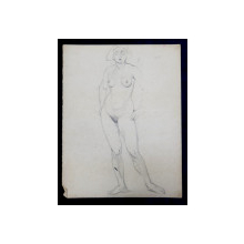 Lucretia Mihail Silion - Nud in picioare, datat 1924