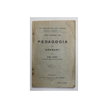 PEDAGOGIA LUI HERBART de CHR. UFER , 1919