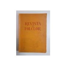 REVISTA DE FOLCLOR , ANUL IV . NR. 1-2 1959