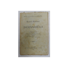 REVISTA GENERALA A  INVATAMANTULUI , ANUL IV , NR. 9 , 1 APRILIE 1909