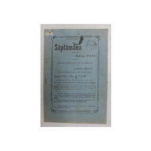 SAPTAMANA , REVISTA , APARE MIERCURI SI SAMBATA , ANUL VII , NO. 4 , 1907