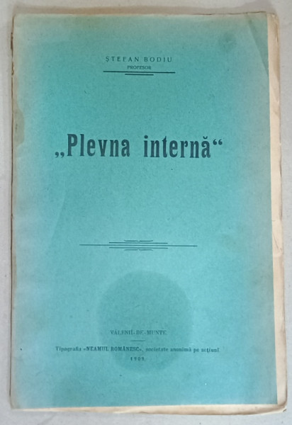 ' PLEVNA INTERNA ' de STEFAN BODIU , 1909