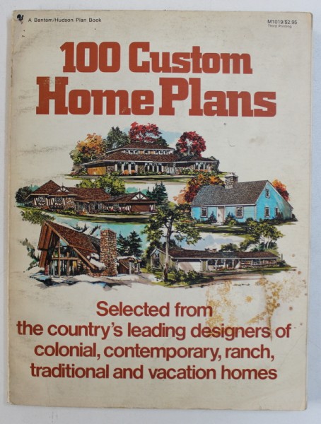 100 CUSTOM HOME PLANS - selected by the editors og HUDSON HOME GUIDES , 1975