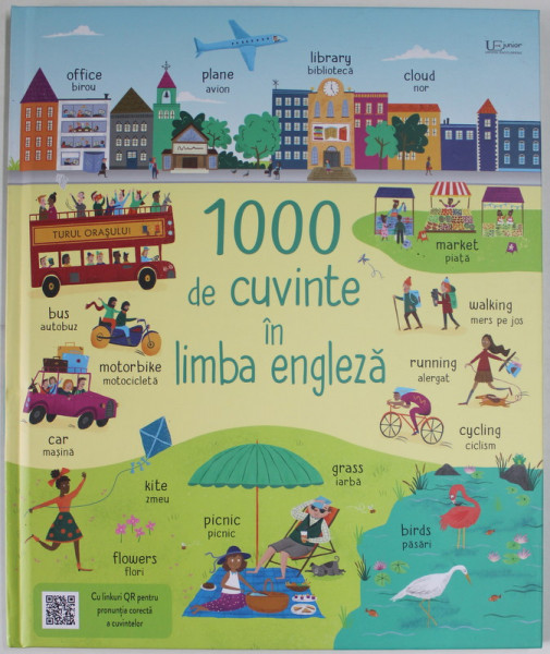 1000 DE CUVINTE IN LIMBA ENGLEZA , ilustratii de RACHAEL SAUNDERS , text de JANE BINGHAM , 2021